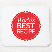 Das beste Rezept der Welt Mousepad (Vorne)