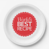 Das beste Rezept der Welt Pappteller (Vorderseite)
