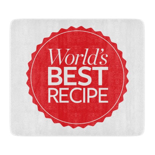 Das beste Rezept der Welt Schneidebrett (Vorderseite)