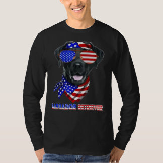 Das beste schwarze Labrador und die USA T-Shirt