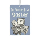 Das beste Sekretariat der Welt Autolufterfrischer (Rückseite)