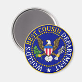 Das beste Siegel der offiziellen Welt für Cousins Magnet (Vorderseite/Rückseite)
