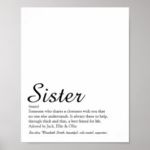 Das beste Sister-Definition-Skript der Welt Poster
