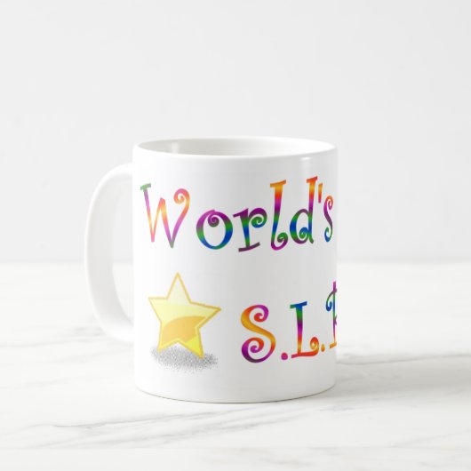 Das beste SLP der Welt Kaffeetasse (Vorderseite Links)
