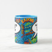 Das beste Son Fun Retro Comic Book Blue Tasse (Zentrum)