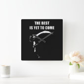 Das Beste steht noch bevor Donald Trump 2024  Quadratische Wanduhr (Zuhause)