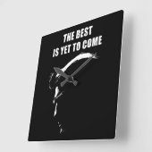 Das Beste steht noch bevor Donald Trump 2024  Quadratische Wanduhr (Winkel)