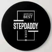 Das beste Stepdaddy-Geschenk der Mens World Button (Vorderseite)