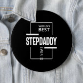 Das beste Stepdaddy-Geschenk der Mens World Button (Beispiel)