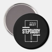 Das beste Stepdaddy-Geschenk der Mens World Magnet (Vorderseite/Rückseite)