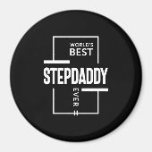 Das beste Stepdaddy-Geschenk der Mens World Magnet (Vorne)