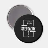 Das beste Stepdaddy-Geschenk der Mens World Magnet (Vorderseite/Rückseite)