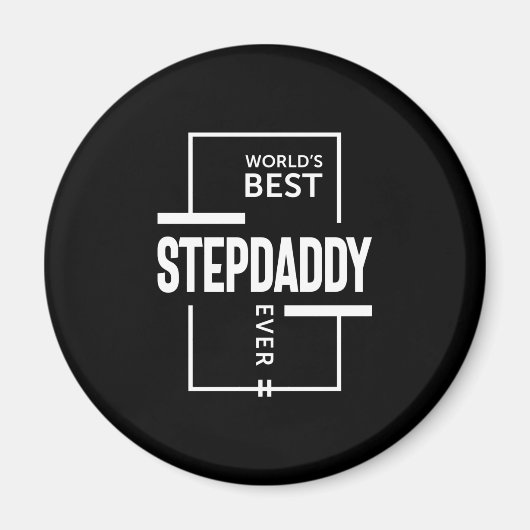 Das beste Stepdaddy-Geschenk der Mens World Magnet (Vorne)