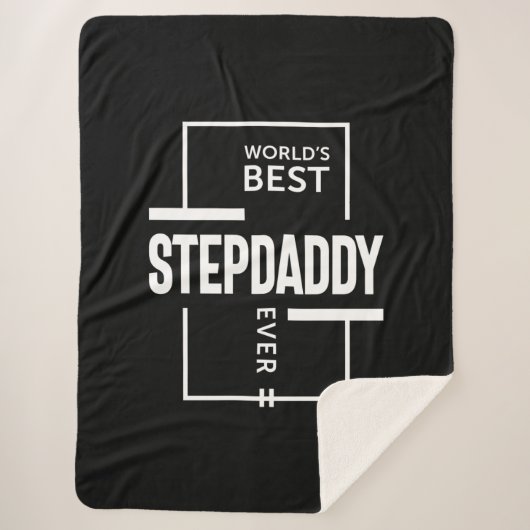 Das beste Stepdaddy-Geschenk der Mens World Sherpadecke (Vorderseite)