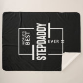 Das beste Stepdaddy-Geschenk der Mens World Sherpadecke (Vorderseite (Horizontal))