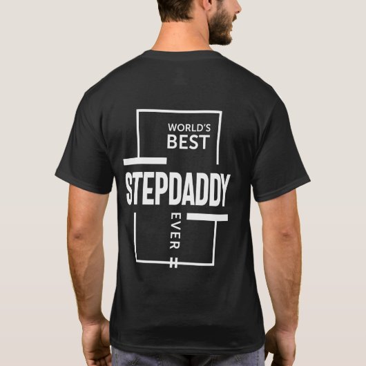 Das beste Stepdaddy-Geschenk der Mens World T-Shirt (Rückseite)