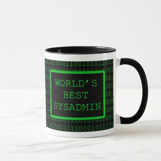 Das beste SysAdmin der Welt Tasse (Rechts)