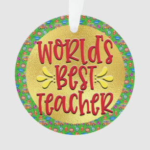 Das beste Teacher-Ornament der Welt Ornament