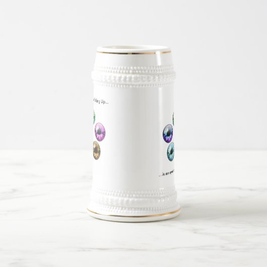 Das beste Teil des Aufwachens…. Bierglas (Mittel)