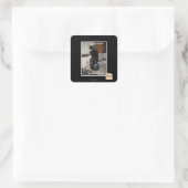 das beste Teil uv aufwachen Quadratischer Aufkleber (Tasche)