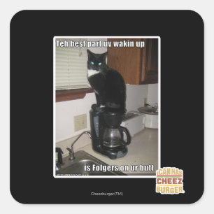 das beste Teil uv aufwachen Quadratischer Aufkleber