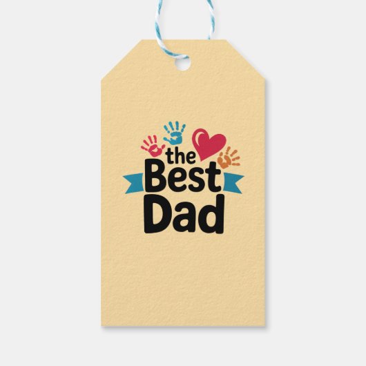 Das beste Textdesign für den Vater Geschenkanhänger (Rückseite)