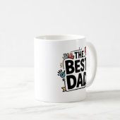 Das beste Textdesign für den Vater Kaffeetasse (VorderseiteRechts)