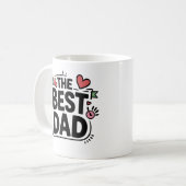 Das beste Textdesign für den Vater Kaffeetasse (Vorderseite Links)
