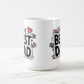 Das beste Textdesign für den Vater Kaffeetasse (Mittel)