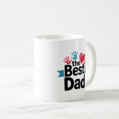 Das beste Textdesign für den Vater Kaffeetasse (VorderseiteRechts)