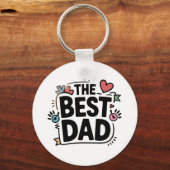 Das beste Textdesign für den Vater Schlüsselanhänger (Rückseite)