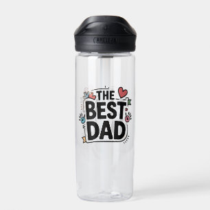 Das beste Textdesign für den Vater Trinkflasche