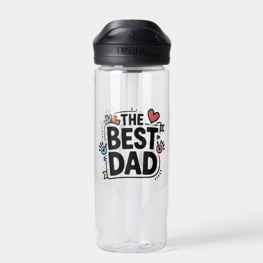 Das beste Textdesign für den Vater Trinkflasche (Rückseite)