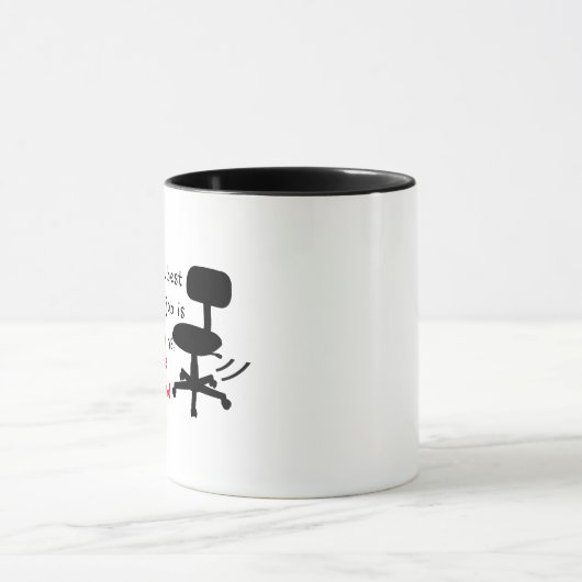 Das Beste über meine Arbeit Sarcasm Funny Coffee Tasse (Zentrum)