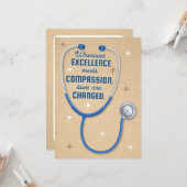 Das Beste und die Brightesten Ärzte verdienen Dank Karte (Vorderseite/Rückseite Beispiel)