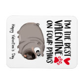 Das beste Valentine auf vier Pfoten Kühlschrank Magnet (Horizontal)