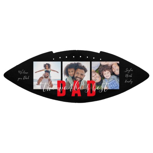 DAS BESTE VATER-Custom-Foto DER WELT Personalisier Football (Panel)