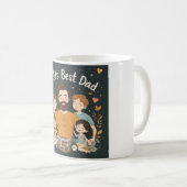 Das beste Vater-Hemdgeschenk der Welt Kaffeetasse (VorderseiteRechts)