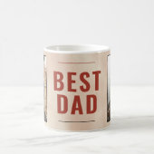 Das beste Vater Wasserfarbe Foto des Vaters Kaffeetasse (Mittel)