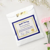 Das beste Vater-Zertifikat der modernen Funny Worl Geschenktütchen (Versiegelt)