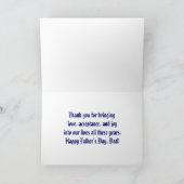 Das beste Vater-Zertifikat der modernen Funny Worl Karte (Innenseite)