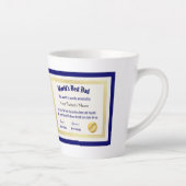 Das beste Vater-Zertifikat der modernen Funny Worl Milchtasse (Rechts)