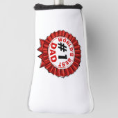 Das beste Vater-Zitat der Welt, Red Ribbon Golf Headcover (Rotieren 90)