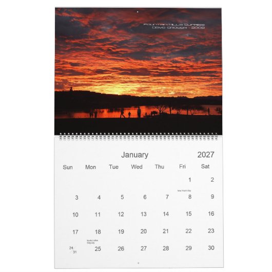 Das "Beste von" Daves unterschiedlicher Kalender (Jan 2027)