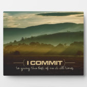 Das Beste von mir inspirierende Plaque Fotoplatte (Vorderseite)