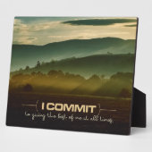 Das Beste von mir inspirierende Plaque Fotoplatte (Seite)