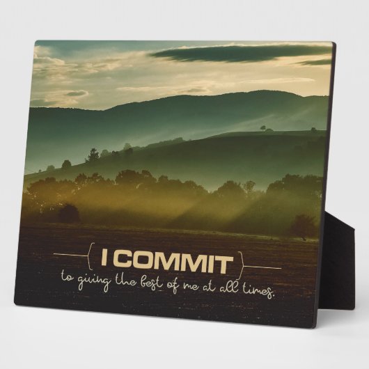 Das Beste von mir inspirierende Plaque Fotoplatte (Seite)