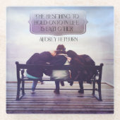 Das Beste, was im Leben erhalten bleibt Glasuntersetzer (Vorderseite)