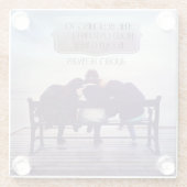 Das Beste, was im Leben erhalten bleibt Glasuntersetzer (Rückseite)