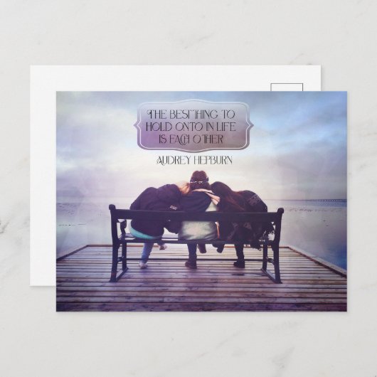 Das Beste, was im Leben erhalten bleibt Postkarte (Vorne/Hinten)